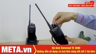 Review Bộ đàm cầm tay Kenwood TK 3000, cự ly tối đa 3km