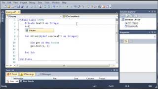 Visual Basic Tutorial 145 Game Part 1 Class Libraries