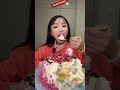 asmr chinese dessert show crepe cake lava cake eating sounds