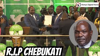 WAFULA CHEBUKATI DIES: The Day he declared William Ruto Kenya's fifth president in 2022!