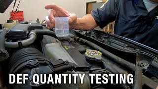 DEF Quantity Testing | Tech Tip