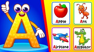 Alphabet ABC Flashcards for Kids | Learn ABCD & First Words | For Babies & Toddlers | RV AppStudios