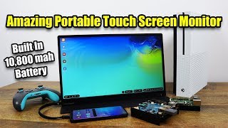 Amazing Portable TouchScreen Monitor Built In Battery USB Type C - PEPPER JOBS XtendTouch