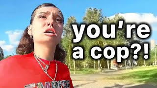 When Cops Surprise Criminals in the Act