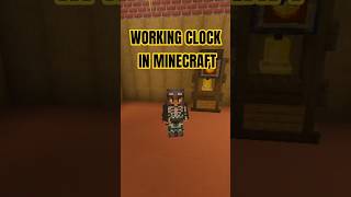 How to Make a Working Clock in Minecraft ⏰ #Minecraft #clock