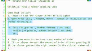 Testing Your Programming Skills - Challenge 1