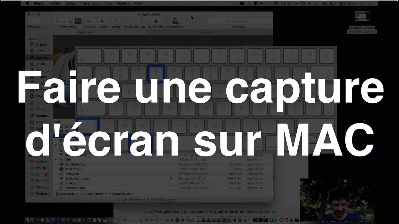 Faire Une Capture D'écran Sur MAC - YouTube