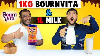 Adding 1 KG Bournvita Into 1 Liter Milk Challenge | Weird Food Experiment | Viwa Food World