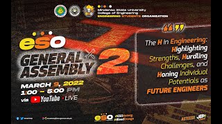 Engineering Students Organization (ESO) 2nd Virtual General Assembly 2021-2022