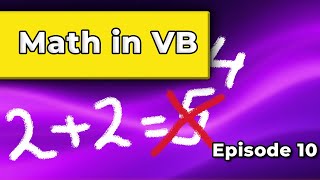 Visual Basic Tutorial #10 | Math Operations