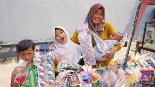 JEMPUT SEKOLAH DITEMENIN BAYI LUCU AZAM 👶 dan Beli Mainan Didepan sekolah | Ali vlog