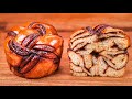 How to Make Chocolate Babka Muffins | Perfect Braided Mini Babka Bun Recipe