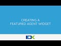 Creating a Featured Agent Widget