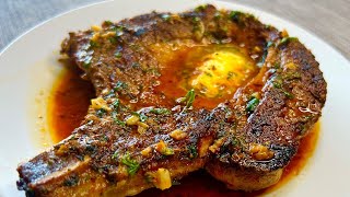 JUICY GARLIC BUTTER PORK CHOPS RECIPE