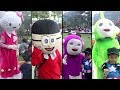 Banyak Badut Lucu di Alun-Alun Tasikmalaya ! Ada Badut Nobita, Hello Kitty, dan Teletubbies