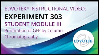 Edvotek Kit #303 - Student Module III - Purification of GFP by Column Chromatography