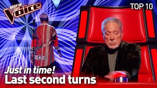 TOP 10 | ON THE EDGE! Last Second Chair Turns in The Voice