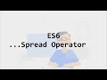ES6 Spread operator - JavaScript Tutorial