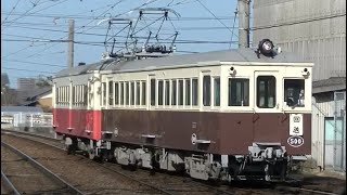 琴電レトロ電車特別運行　回送列車　500号＋23号