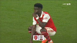 Bukayo Saka Never Gives Up Against Southamton