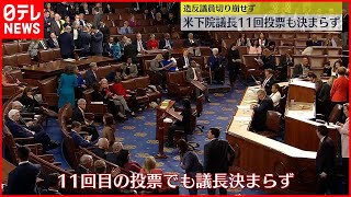 【アメリカ下院議長】11回目の投票終了も決まらず  共和党分裂…造反議員のひとりがトランプ氏を候補に提案も