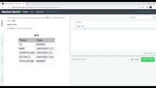 HackerRank SQL || Japan Population || SQL Learning