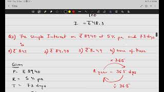 Simple Interest MCQ's ICSE 8 PART 1