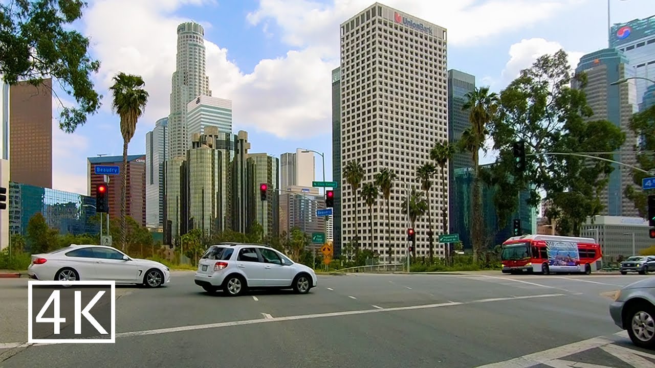 [4K] Driving Through Downtown Los Angeles - YouTube