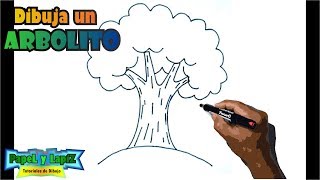 Cómo dibujar un árbol paso a paso - Tree drawing