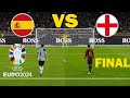 Spain vs England FINAL - Penalty Shootout - UEFA Euro 2024 | Yamal vs Saka | PES Gameplay