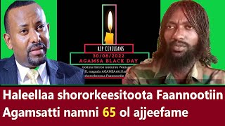 ODUU-GADDISIISAA-Haleellaa shororkeesitoota Faannootiin Agamsatti namni 65 ol ajjeefame;ibsa WBO,...