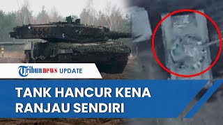Senjata Makan Tuan: Cerobohnya Tentara Kiev, Tank Lapis Baja Remuk Kena Ranjau yang Dipasang Sendiri