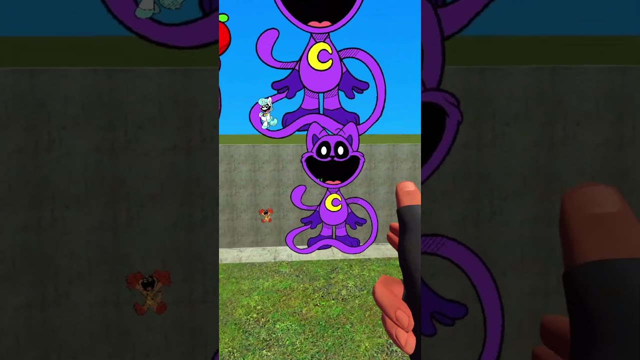 SMILING CRITTERS CARTOON NEXTBOT FAMILY POPPY PLAYTIME POW! HAHA! BIG HOLE in Garry's Mod !