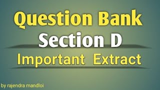 English class 12th Question bank solution||Extract Hindi explanation||rajendra Mandloi