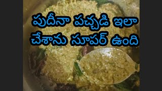 పుదీనా పచ్చడి ఇలా చేశాను సూపర్ ఉంది #viralshort # cooking