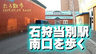 (05) 石狩当別駅南口を歩き、札幌駅へ戻ります