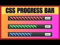 How To Make A Progress Bar Using Html Css Javascript