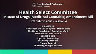Misuse of Drugs (Medicinal Cannabis) Amendment Bill: Oral Submissions Session 4 (AUDIO ONLY)