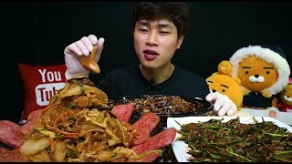 [Flower pig]꽃돼지 스팸에 짜짱밥에 부추김치 정모가기전 꿀맛 밥도둑 먹방[korean food]mukbang Eating show