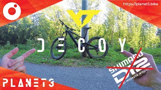 YT Industries Decoy PLANET3 demo with a regular (mechanical) XT derailleur