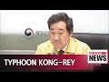 Typhoon Kong-rey approaches Korean Peninsula