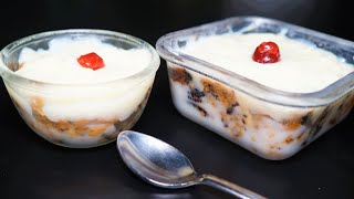 பால் வெச்சு அருமையான சுவையில் ஸ்வீட் செய்ங்க/milk pudding recipe in tamil/biscuit pudding