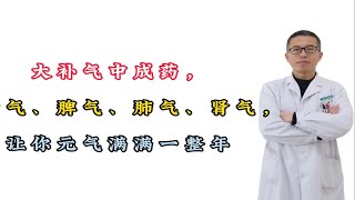 大补气中成药，补心气、脾气、肺气、肾气，让你元气满满一整年