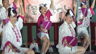 舞台踊り「経堂むらさき連」② 第45回経堂まつり 阿波踊り（2018.7.21）