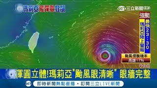 強颱瑪莉亞加速襲台！氣象局預估中部以北迎大雨.豪雨 最快23:30發陸警｜【LIVE大現場】20180709｜三立新聞台