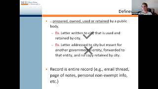 Public Records 101 webinar