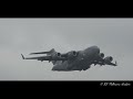 amazing condensation ● us air force c 17 globemaster iii pushback u0026 takeoff melbourne airport