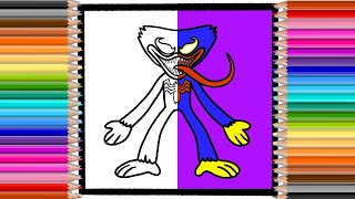 Huggy Wuggy Venom Coloring Pages | Huggy Wuggy Coloring Pages | Coloring Pages Channel