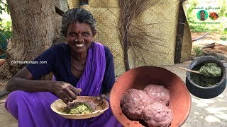 Village cooking  Ragi kali Keerai Kadayal | கிராமத்து சமையல் ராகி களியும் பருப்புக் கீரை கடையலும்