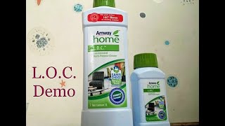 Amway Home Care L.O.C. Concentrated Multipurpose Cleaner LOC demo